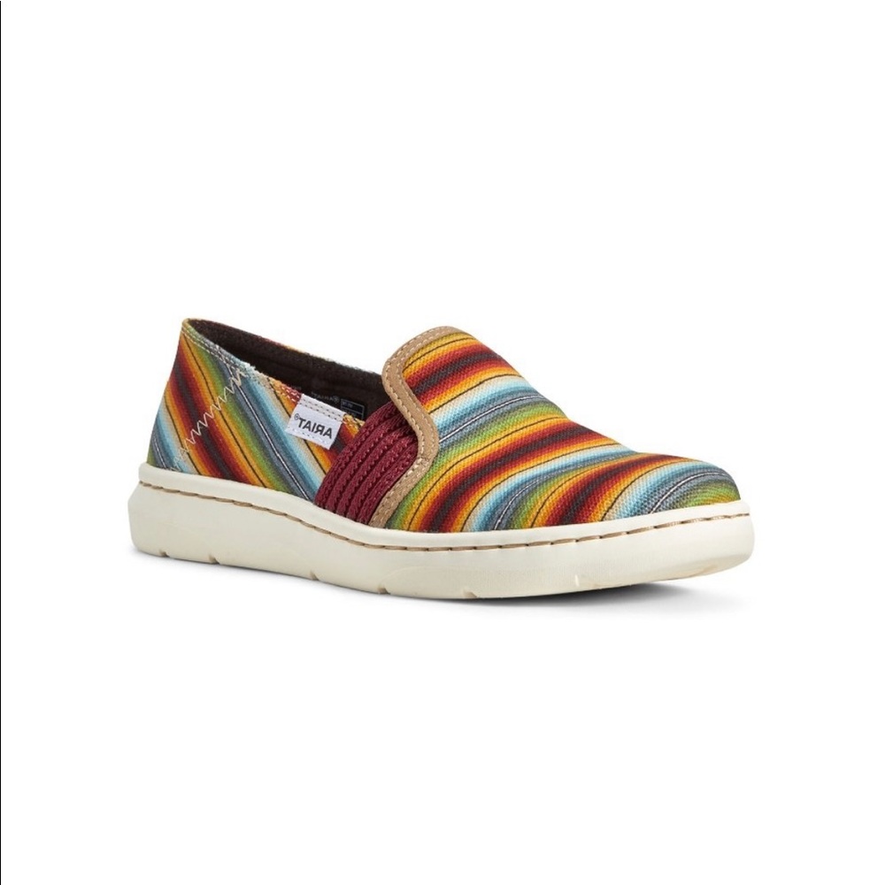 WOMEN'S ARIAT SHOE, RYDER, OLD MUTED SERAPE SLIP ON! SIZE 7.5!